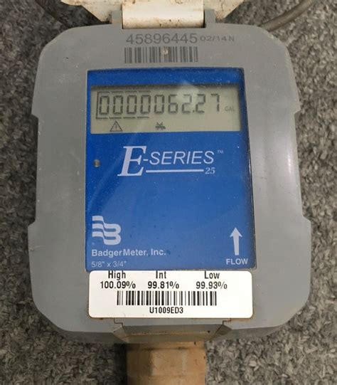 E-Series. . How to read a badger e series water meter